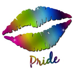 Pride Smile Lip Motif Glitter Printable Heat Transfer